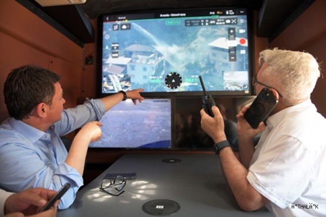 -	Başkan Aydın İsmetiye’deki Yangın Bölgesinde