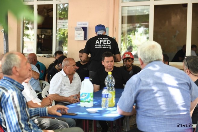 Başkan Erkan Aydın Yangın Bölgesinde