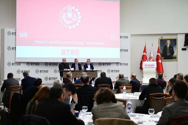 BTSO Meslek Komiteleri İnşaat Sektörünün Nabzını Tuttu