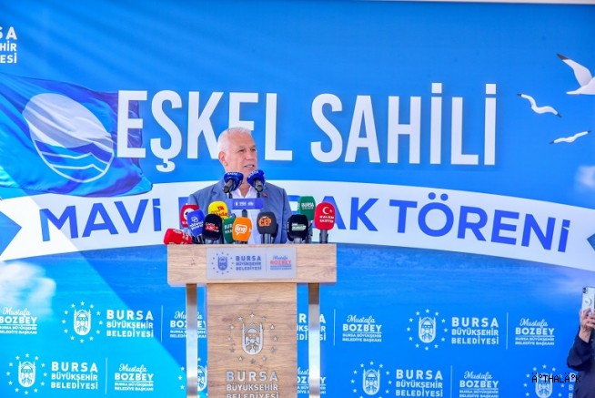 Bursa'nın 4. Mavi Bayrak Gururu