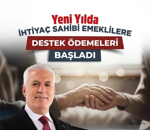 Büyükşehir’den Emeklilere Yeni Yıl Desteği