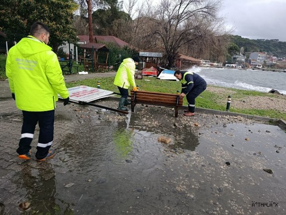 Gemlik’te Olumsuz Hava Koşullarına Anında Müdahale
