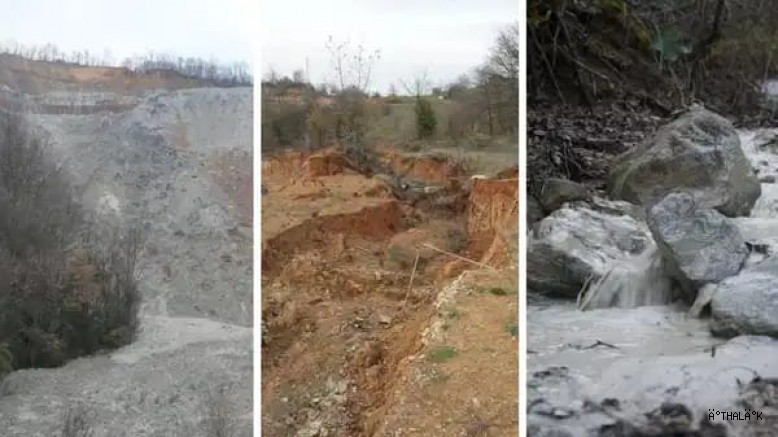 Kirazlıyayla'da Hukuka Aykırı Olarak Kurulan Tesisin Atık Deposu Çöktü