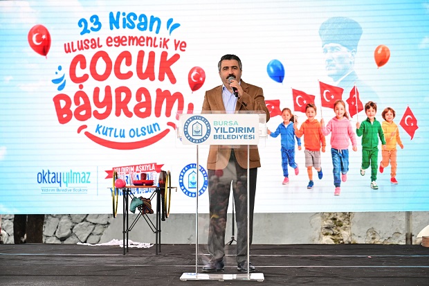 Yıldırım'da Çocukların Bayramı Şölene Dönüştü