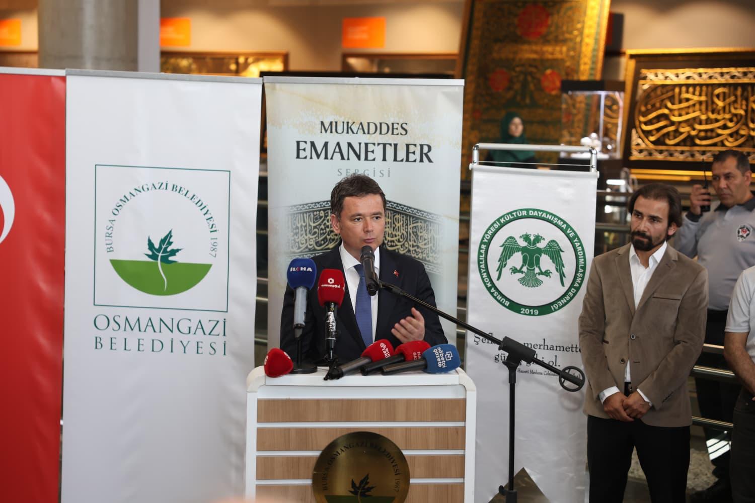 “Mukaddes Emanetler Sergisi” Osmangazi’de Ziyaretçilerini Ağırlıyor