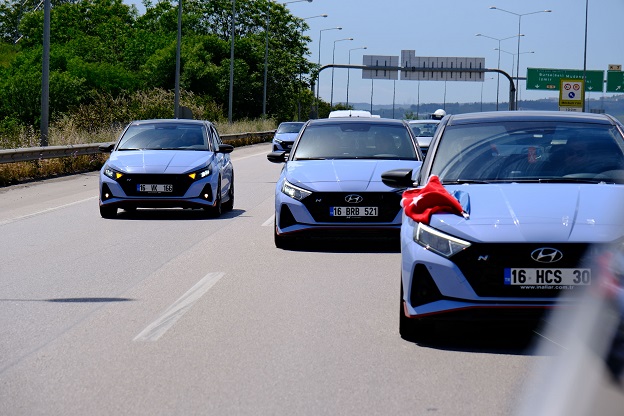 19 Mayıs Coşkusu Hyundai i20 N Tutkunlarıyla Yollara Taştı