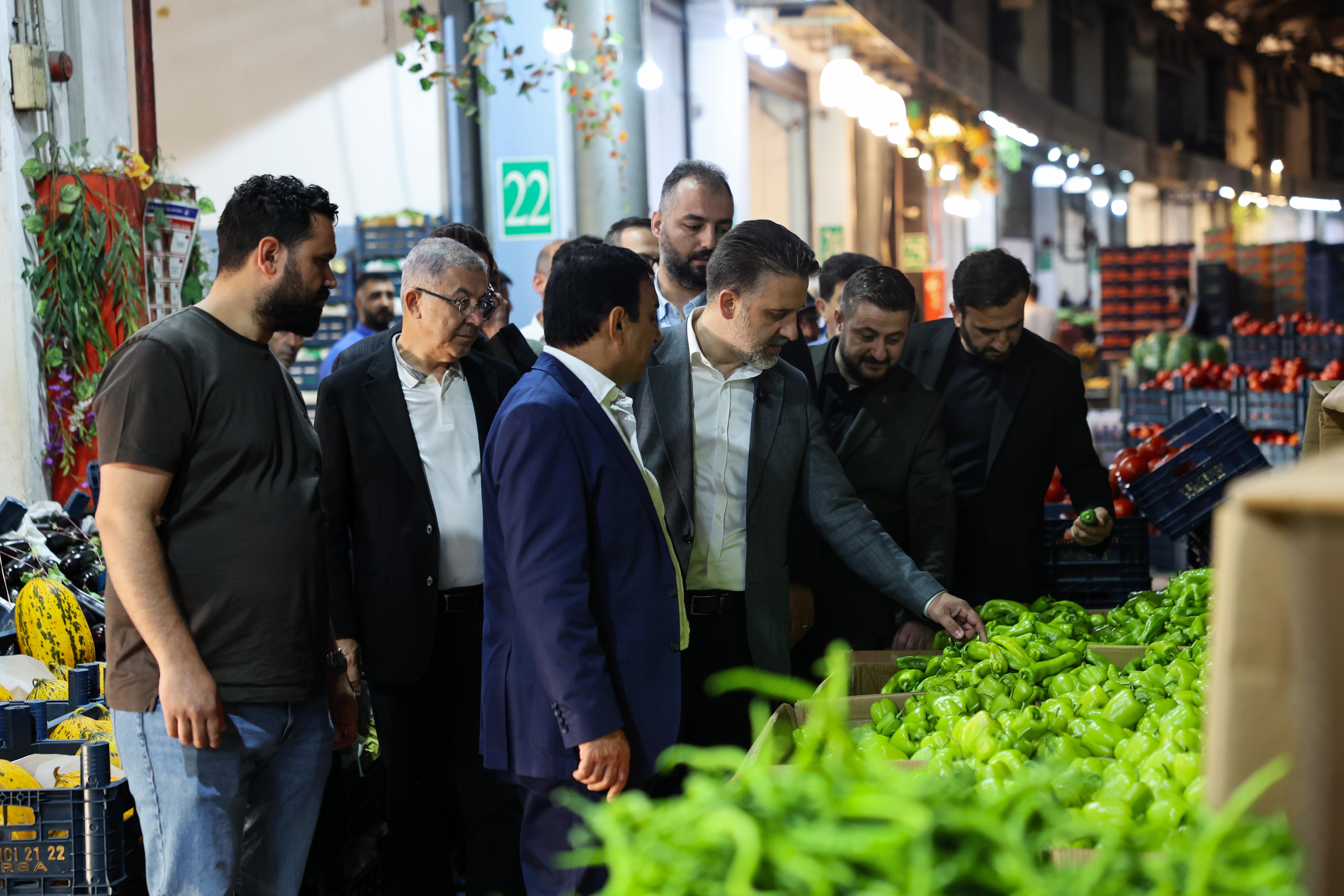 Başkan Vekili Biba'dan Kent Hali'ne Yakın Takip