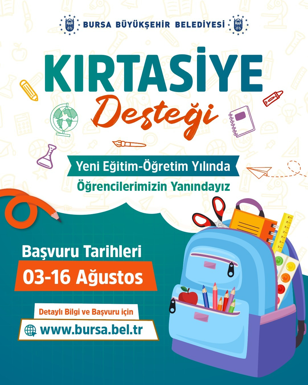 Büyükşehir’den Öğrencilere Kırtasiye Desteği