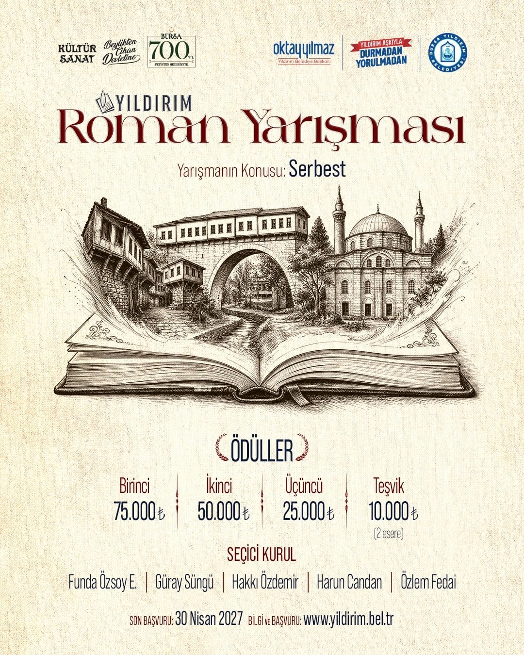 Yıldırım Roman Yarışması'nda Heyecan Başladı