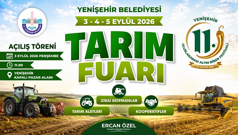 Yenişehir'de Tarım Fuarı İçin Başvurular Başladı