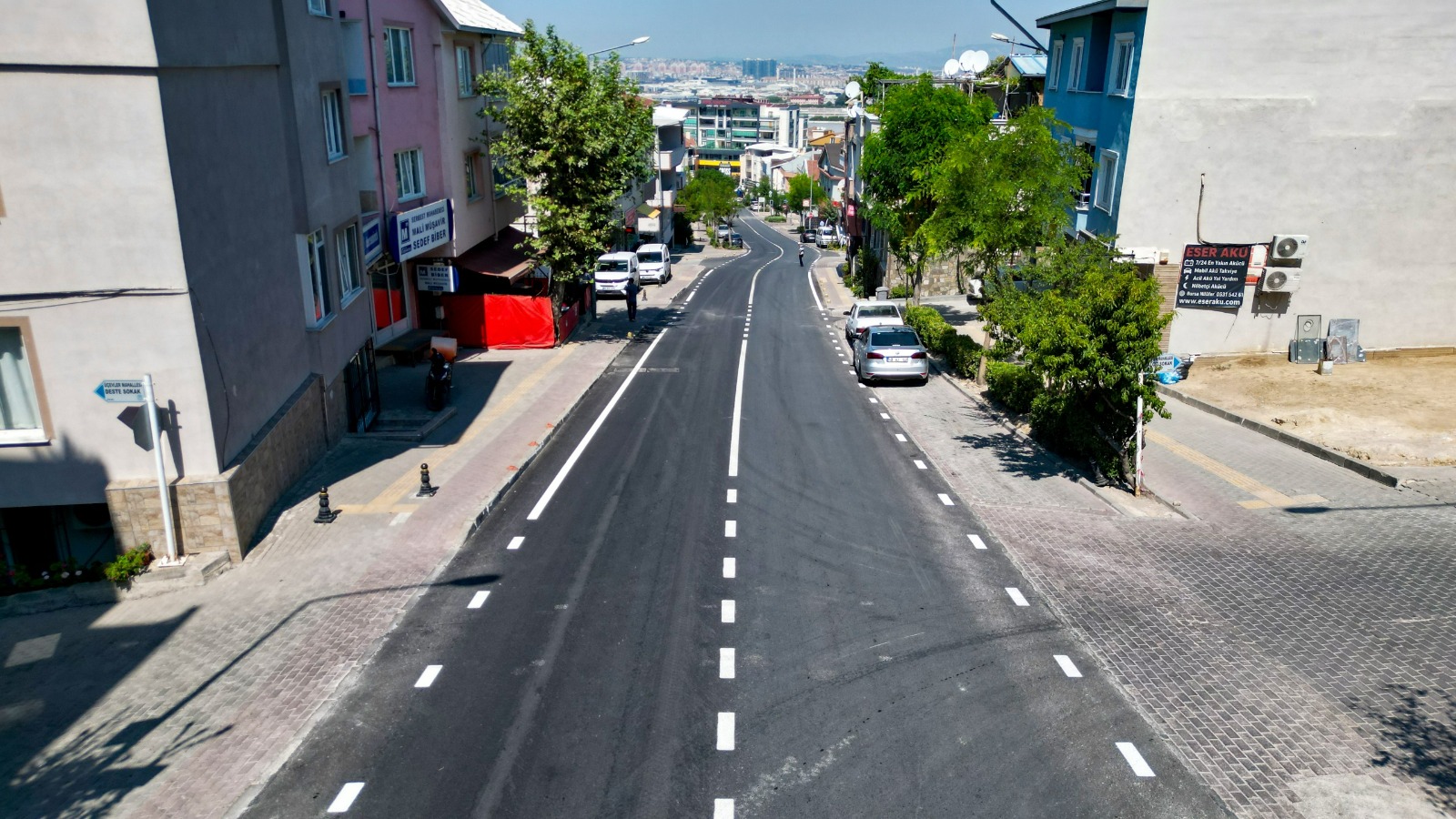 Büyükşehir Nilüfer’de Dumlupınar Caddesi’ni Yeniledi
