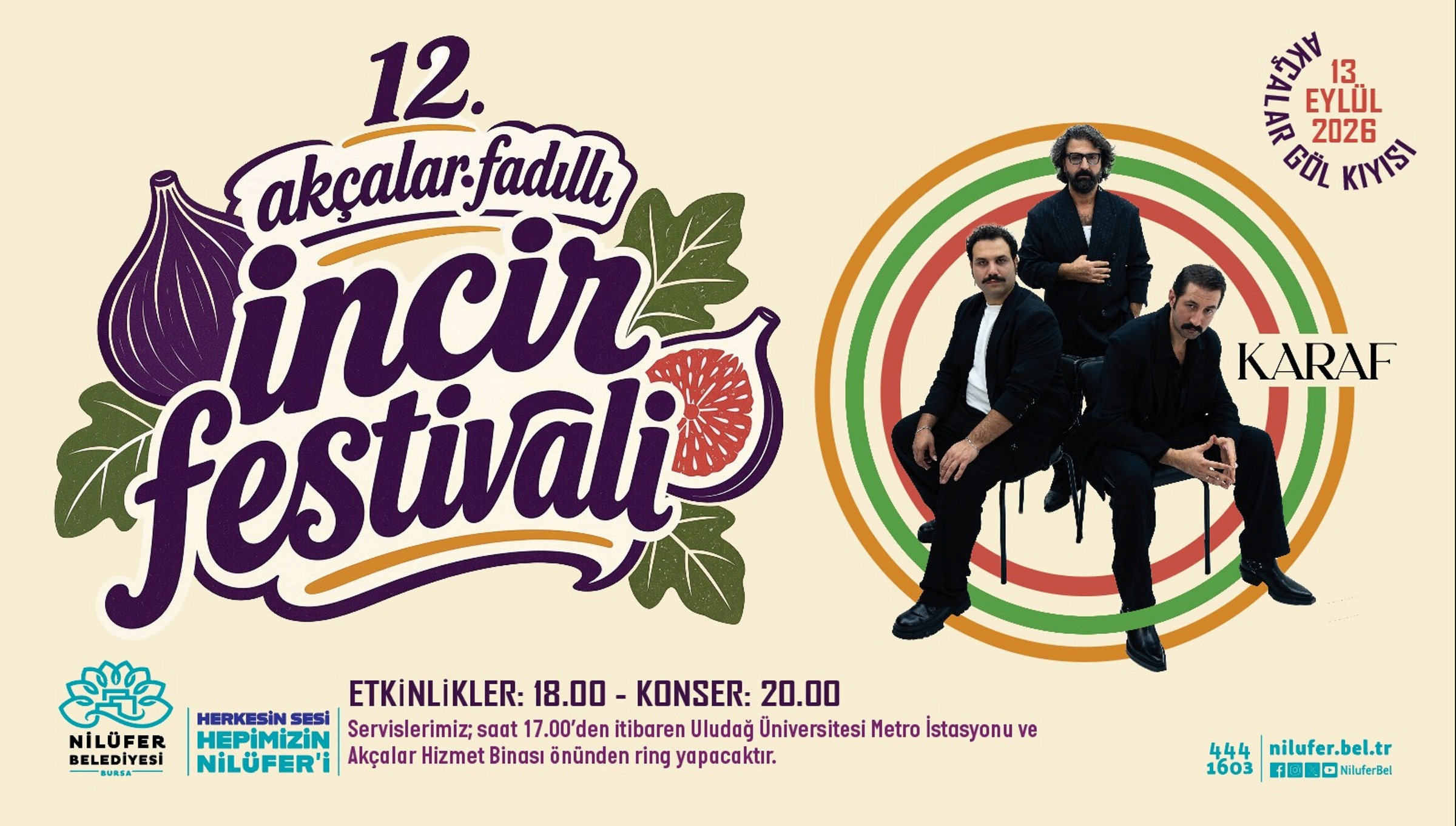 12. Akçalar Fadıllı İncir Festivali 13 Eylül’de Akçalar Göl Kıyısı’nda