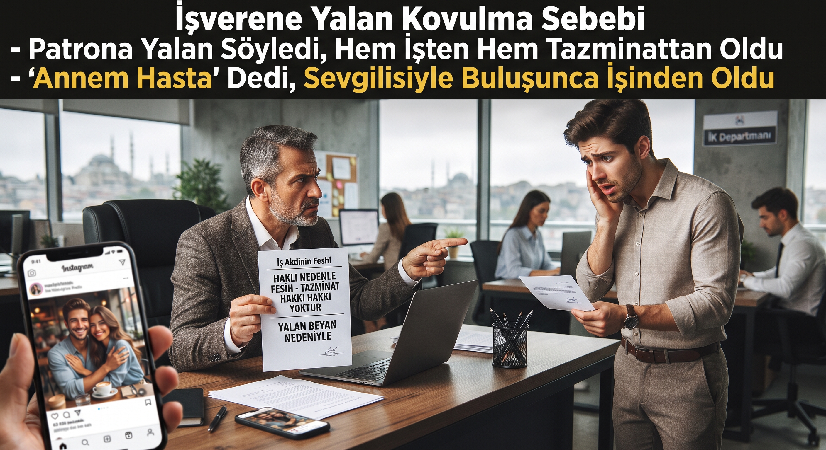 İşverene Yalan Söylemek Haklı Kovulma Sebebi