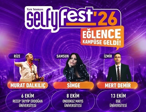 Türk Telekom Selfyfest’26 üniversite kampüslerinde başlıyor