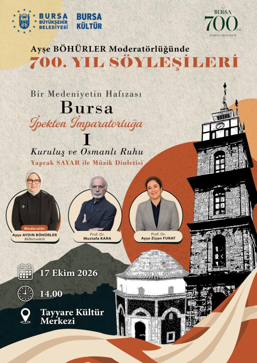 Bursa'nın 700 Yıllık Mirası Söyleşilerle Anlatılacak