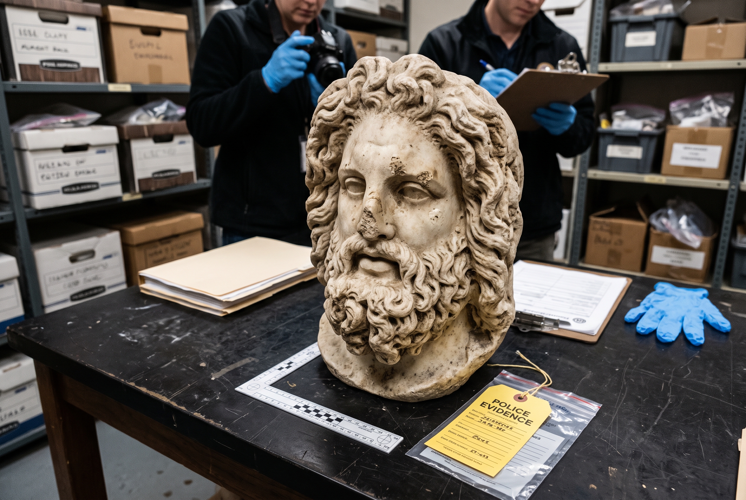 İzmir'de 2 Bin Yıllık Zeus Başı Bulundu