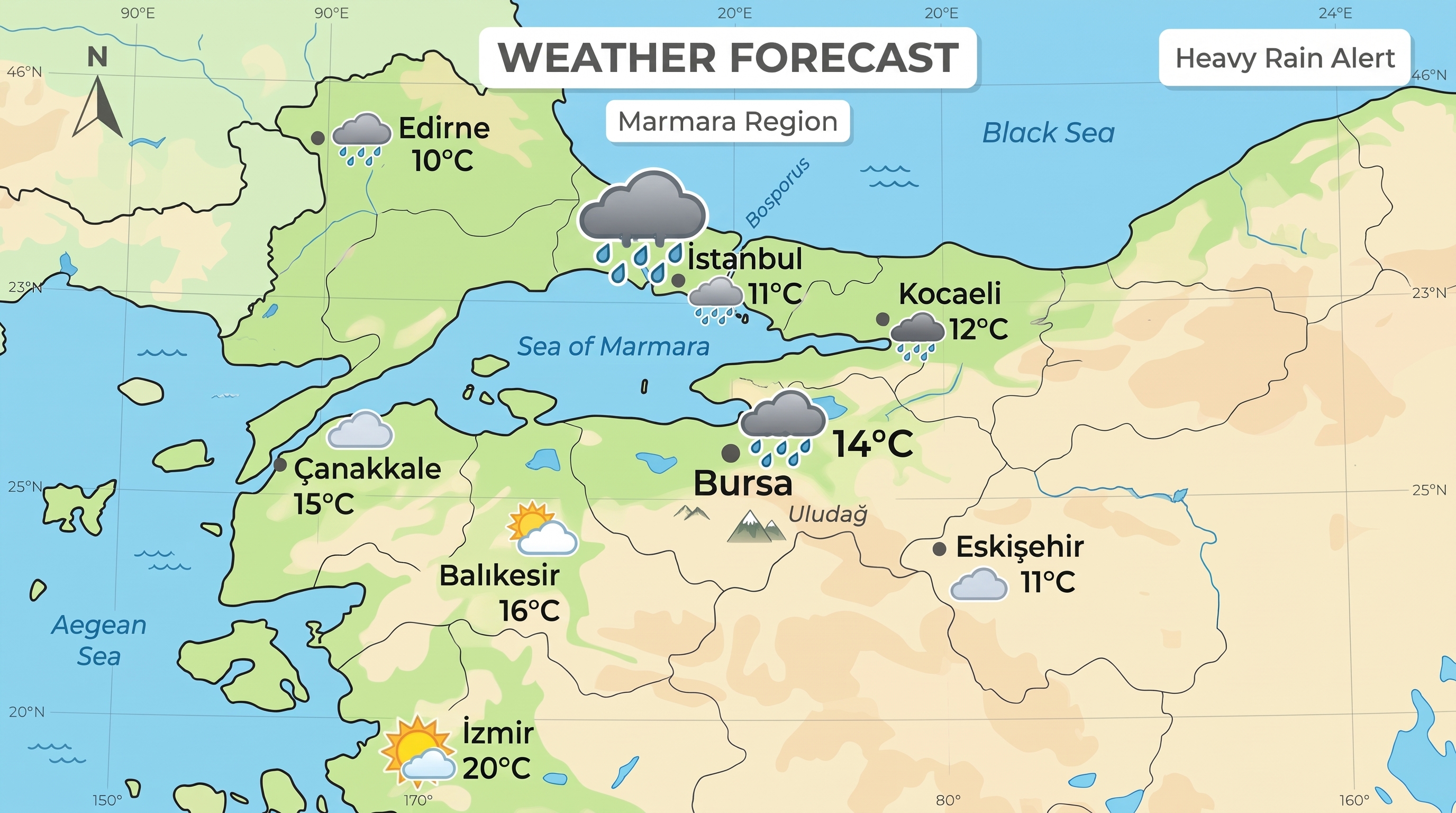 Yurt Genelinde Son Hava Durumu