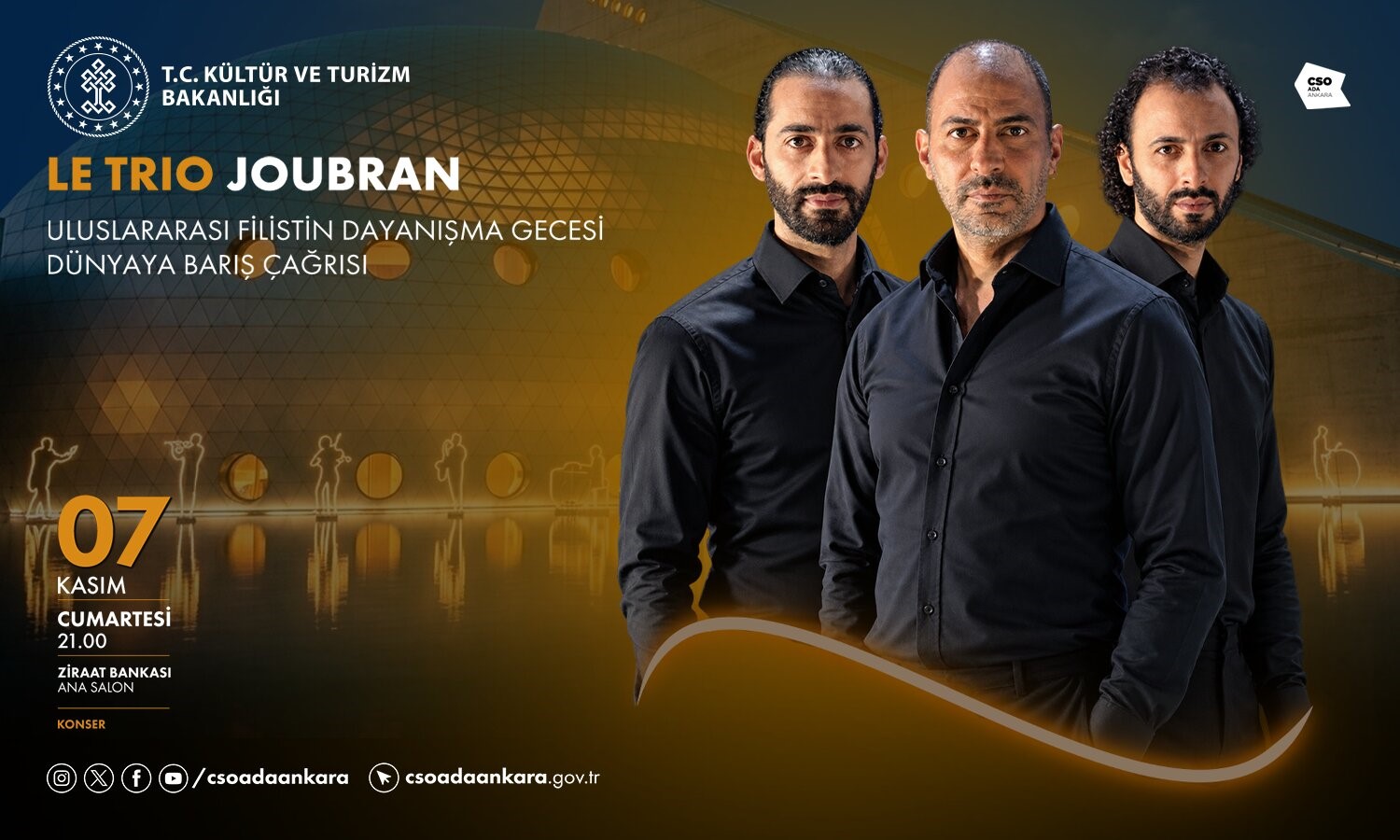 Le Trio Joubran Türkiye Turnesinde