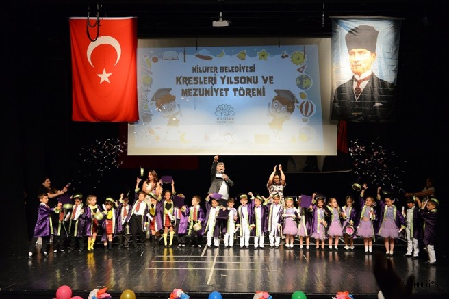 Nilüfer Belediyesi Kreşlerinde Yıl Sonu Heyecanı