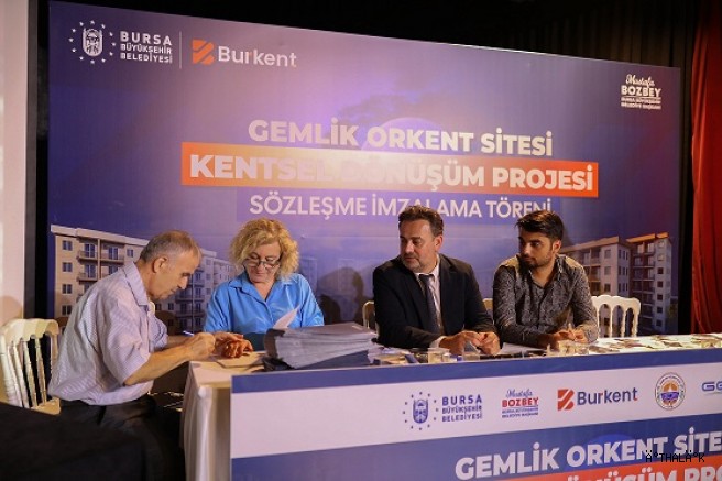Orkent Sitesi Projesinde Sözleşmeler İmzalandı