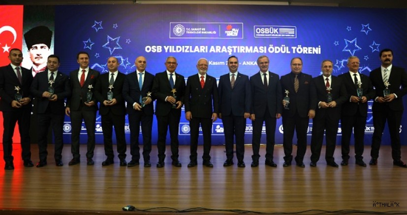 OSB Yıldızları Ödül Töreninde Bursa OSB Firmalarına Ödül Yağdı
