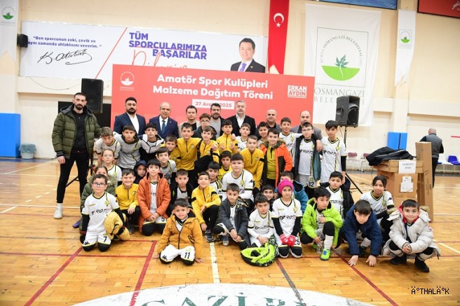 Osmangazi Belediyesi’nden Amatör Spor Kulüplerine Malzeme Desteği