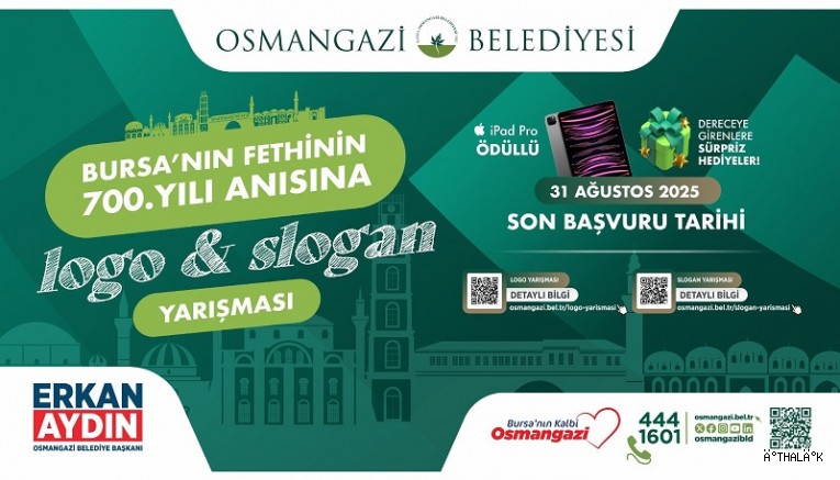 Osmangazi Belediyesi’nden Fethin 700’üncü Yılına Özel Logo ve Slogan Yarışması