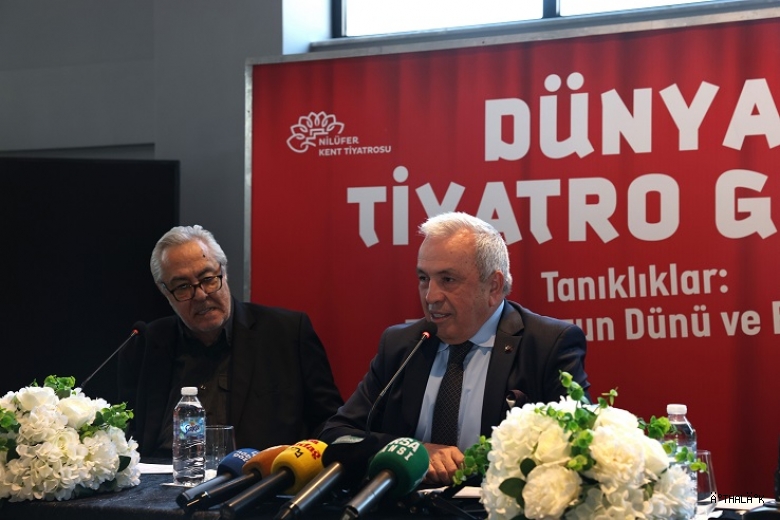 Rutkay Aziz Dünya Tiyatro Günü’nde Nilüferlilerle Buluştu