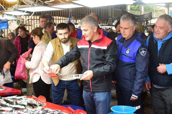 Yenişehir'de Balık Pazar'ına  sıkı Denetim