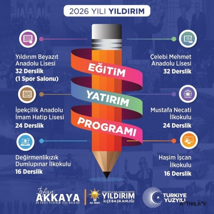 Yıldırım'da Eğitime Yatırım Hamlesi